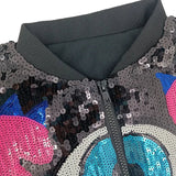 Dream Sequin Eye Bomber Jacket