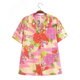 Holly Pink Floral Summer Shirts