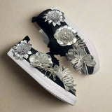 Edwina Floral Applique Casual Sneakers