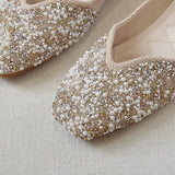 Genie Mermaid Sequin Slip-On Flats