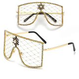 Rubie Oversized Rhinestone Mesh Eyeglasses