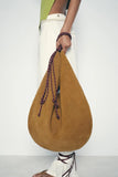 Maja Faux Suede Large Hobo Bag