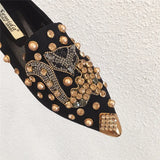 Adele Embellished Fox Loafers 