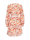 Nina Spring Floral Mini Flare Dress