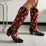 Phoebe Retro Prints Cowboy Boots