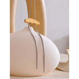 Gold Geometric Adjustable Long Bib Necklace