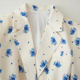 Shelby Spring Floral Belted Blazer