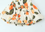 Ramona Orange Flower Mini Flare Dress