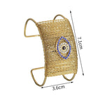 Myka Woven Wire Effect Cuff Bracelets