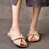 Hailey Geometry Line Mule Slippers