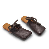 Mariza Square Toe Mule Slippers