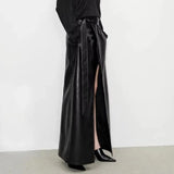 Dasia Faux Leather Maxi Skirt