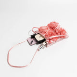 Solana Charmeuse Satin Rosette Mini Bag