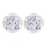 Njeri Rhinestone Disk Stud Earrings