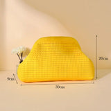 Soleil Textured Woven Clutch Bag