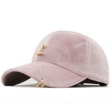 Elka Pierced Suede Baseball Caps