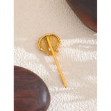 CZ Metal Shell Bobby Pin Hair Clip