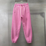 Jacyee Vintage Wash Fleece Jogger Sweatpants