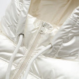 Sini Space Metallic Puffer Jackets