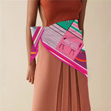 Classic Horse Prints Square Silk Scarf, 90cm