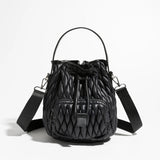 Rhona Nylon Quilted Mini Bucket Bag