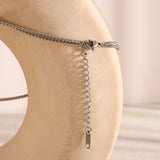 Two Rings Minimalist Pendant Necklace