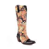 Phoebe Retro Prints Cowboy Boots