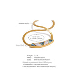 Geometric Shell Pendant Collar Necklace