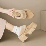 Luz Shearling Lug Sole Mule Slippers