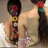 Georgiana Satin Flower Hair Pins