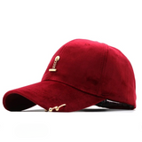 Elka Pierced Suede Baseball Caps