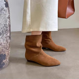 Gwen Slouchy Suede Ankle Boots