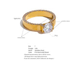 Christa Luxe Cubic Zirconia Crystal Band Rings