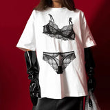 Sasha Lace Lingerie Prints T-Shirts