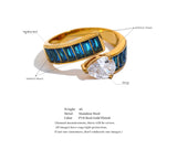 Colorful Cubic Zirconia Wrap Ring