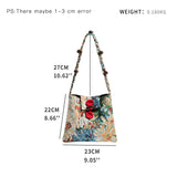 Sophia Sunflower Painting Canvas Hobo Bag