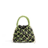 Alfe Spring Floral Print Mini Net Bag