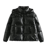 Sini Space Metallic Puffer Jackets