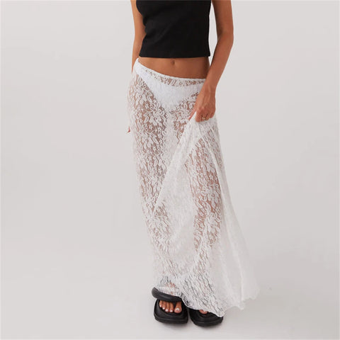Rossa Floral Lace Maxi Skirts