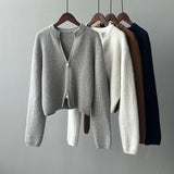 Kasey Basic Knit Bomber Jacket