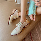 Sonya Mesh Upper Oxford Shoes