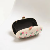 Miyako Floral Embroidered Clutch