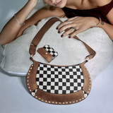 Nes Checkerboard Saddle Bag