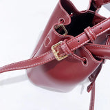 Cynthia Ruched Drawstring Mini Bucket Bags