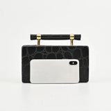 Aerie Pebble Bar Handle Evening Box Clutch