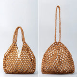 Nitah Wooden Bead Woven Bag