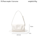 Alba Ruched Detail Flap Bag