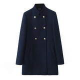 Zenith Military Double Breasted Woolen Peacoat