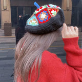 Bohemian Crochet Beret Hats