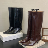 Sofia Kitten Heel Knee High Boots